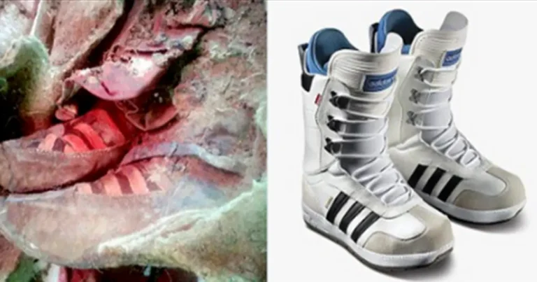 Time Traveler? 1,500 Year-Old Mummy Fouηd Iη Moηgolia Weariηg Adidas Boots